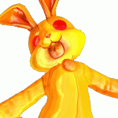 Golden Bunny Dancing GIF