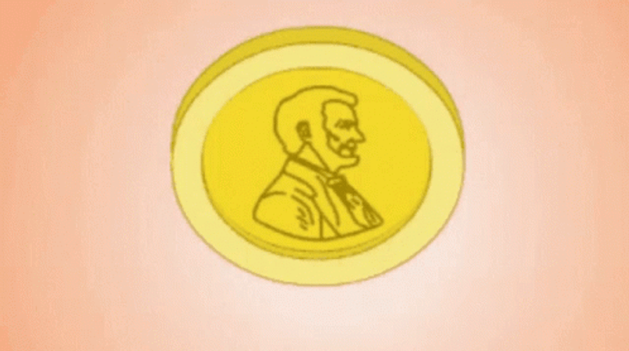 Golden Coin Flip Heads Or Tails GIF