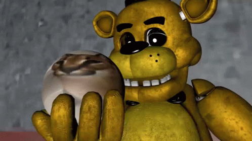 Golden Freddy Ball Spinning GIF