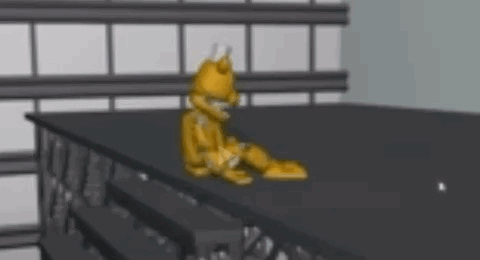 Golden Freddy Body Scattered GIF