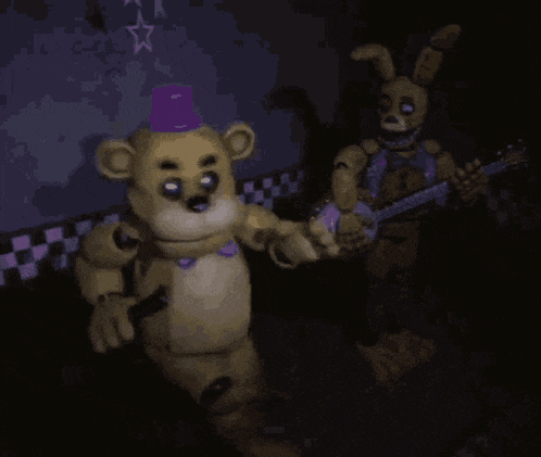 Golden Freddy Energetically Dancing GIF