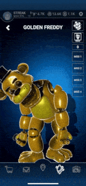 Golden Freddy Game Character GIF