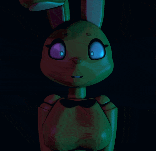 Golden Freddy Girl Friend Blinking GIF