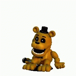 Golden Freddy Head Shaking GIF
