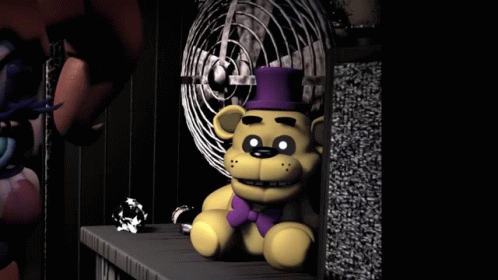 Golden Freddy Jumping Scared GIF