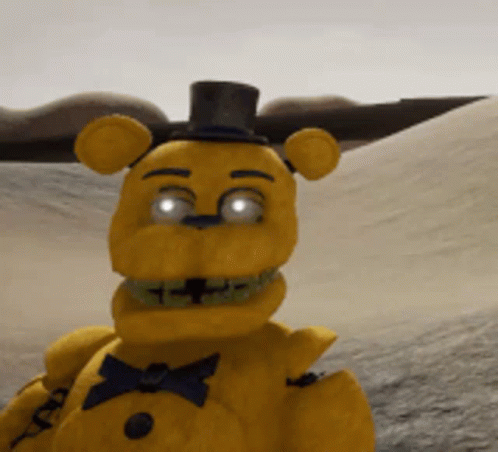 Golden Freddy Shaking Movement GIF