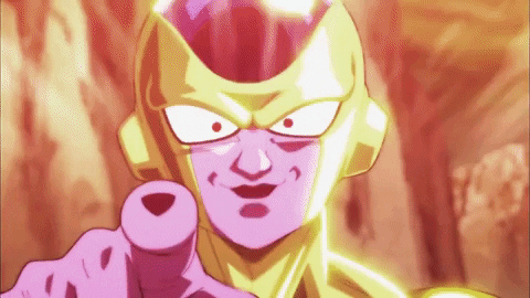 Golden Frieza Pointing Finger GIF
