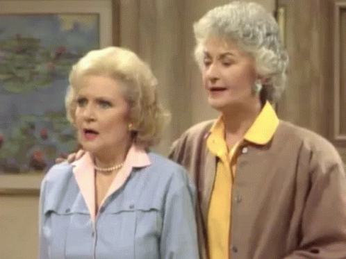 Golden Girls Angry Faces GIF