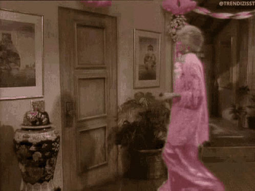 Golden Girls Beatrice Arthur Slamming Door GIF