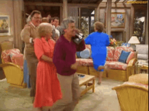 Golden Girls Conga Dance GIF