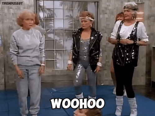 Golden Girls Disco Fits GIF