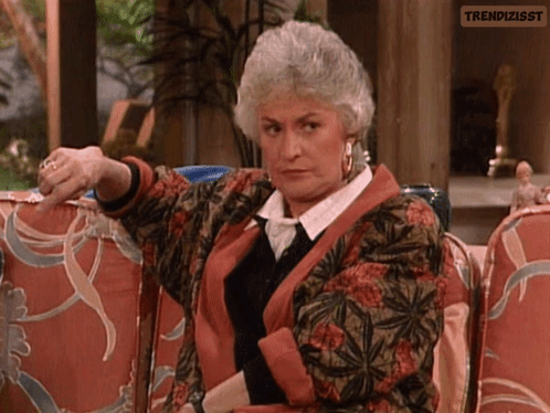 Golden Girls Scary Stare GIF