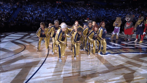 Golden Old Lady Mob Dancing GIF