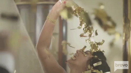 Golden Shower Pour Confetti Shahs Of Sunset GIF