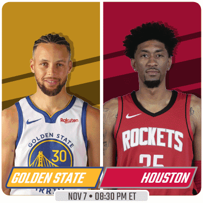Golden State Warriors and Houston Rockets Basketball Players