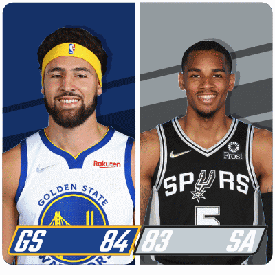 Golden State Warriors and Spurs Basketball Players