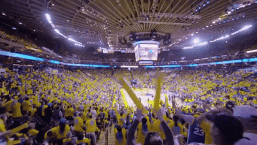 Golden State Warriors Fans Cheering GIF