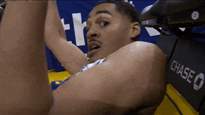 Golden State Warriors Jordan Poole Lying On Floor GIF