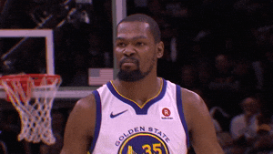 Golden State Warriors Kevin Durant Looking Angry GIF
