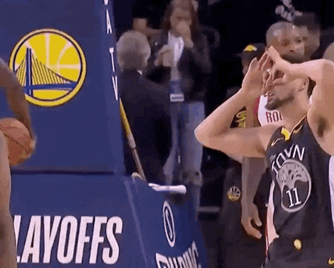 Golden State Warriors Klay Thompson Hand Goggles GIF