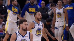 Golden State Warriors Stephen Curry Chest Pound GIF