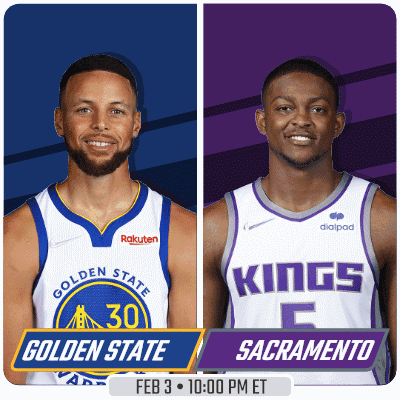 Golden State Warriors vs Kings Feb 3rd