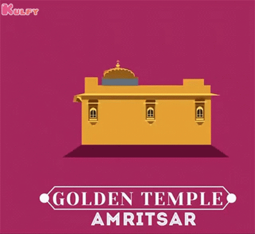 Golden Temple Amritsar Illustration GIF