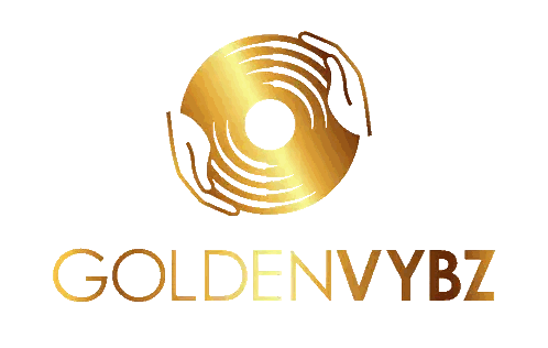 GoldenVybz Logo with Record