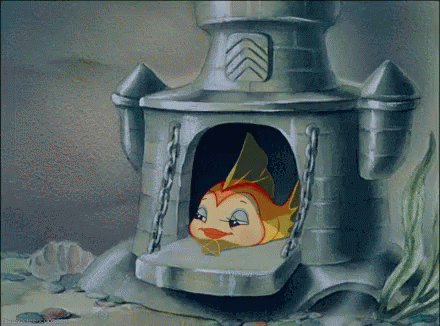 Goldfish From Pinocchio About To Sleep GIF