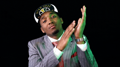 Golf Clap Donovan Mitchell Utah Jazz GIF