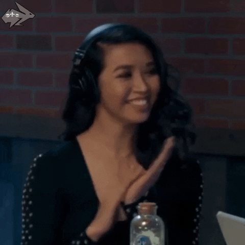 Golf Clap Happy Well Done Lady Dj GIF