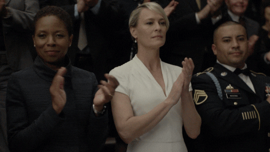 Golf Clap Robin Wright Applause GIF