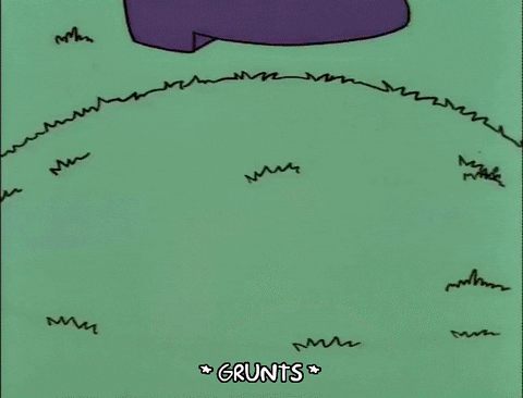 Golf Course Garbage In The Simpsons GIF