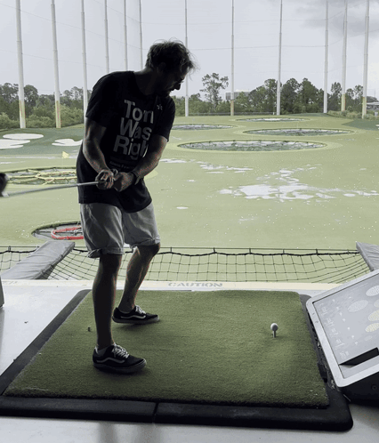 Golfer Swinging Black Shirt Toni Was Right