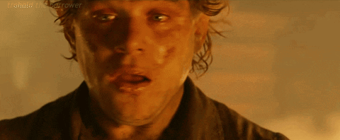 Gollum Hitting Samwise Gamgee On Head GIF