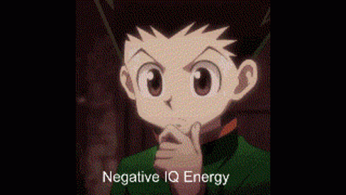 Gon Freecss Fried Brain Negative Iq Energy GIF