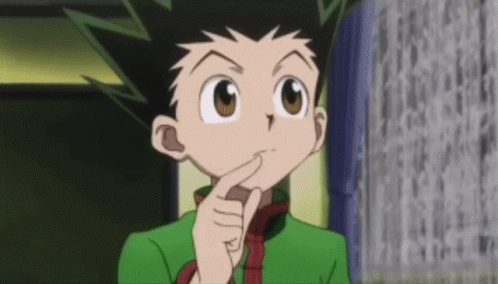 Gon Thinking With Finger To Chin GIF