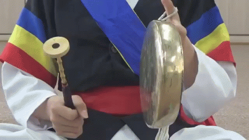 Gong Traditional Korean Instrument GIF