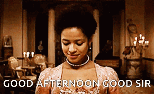 Good Afternoon Courtesy Bow GIF