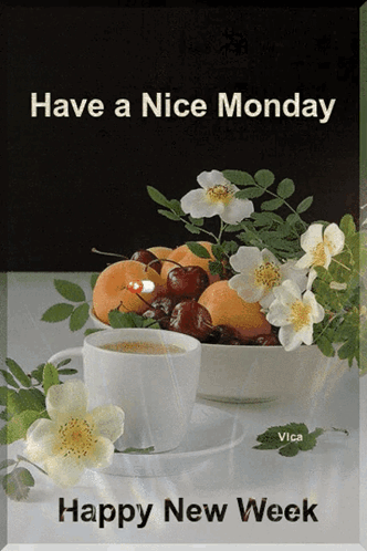Good Afternoon Happy Monday Coffee GIF