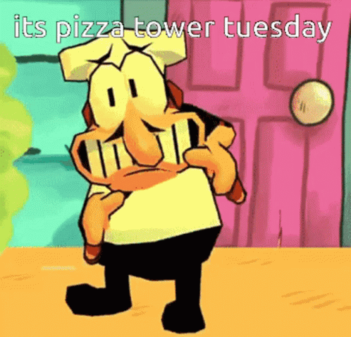 Good Afternoon Happy Pizza Tower Tuesday Twerk GIF
