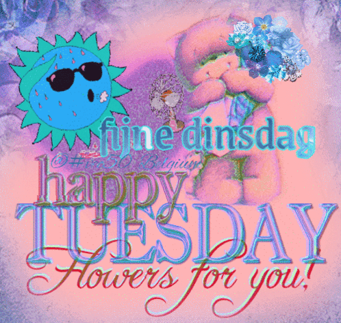 Good Afternoon Happy Tuesday Cool Blue Sun GIF