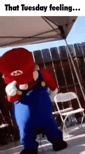 Good Afternoon Happy Tuesday Dancing Mario GIF