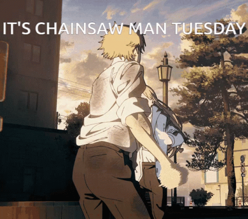 Good Afternoon Happy Tuesday Denji Chainsaw Dance GIF