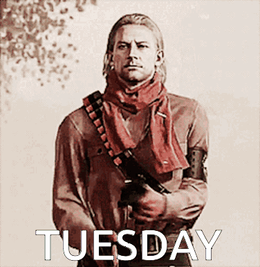 Good Afternoon Happy Tuesday Gun Flip GIF