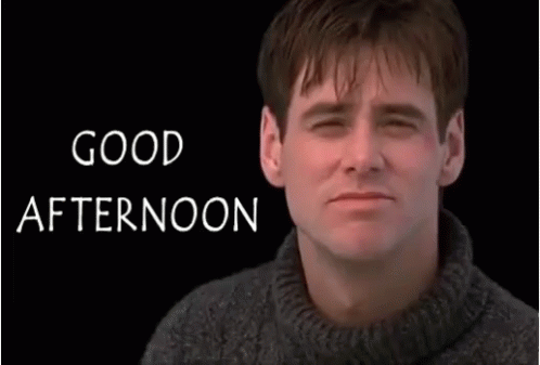 Good Afternoon Jim Carrey GIF