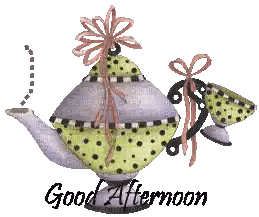Good Afternoon Teapot and Cups