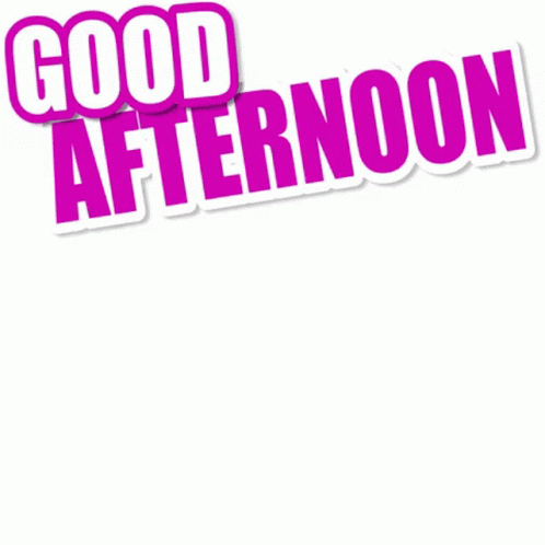 Good Afternoon Waving Bunny Sticker GIF