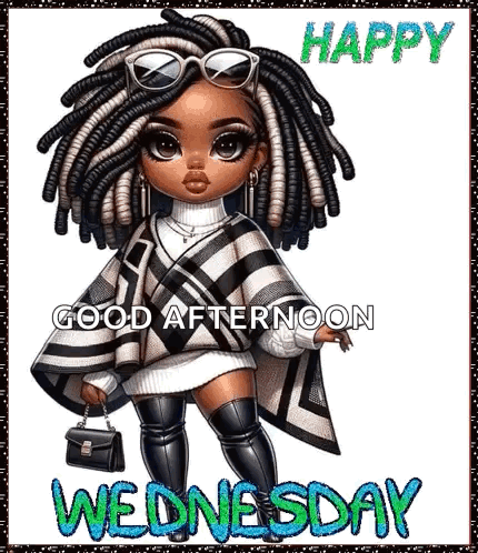 Good Afternoon Wednesday Cutie Doll GIF