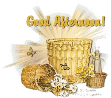 Good Afternoon With Flowers and Baskets